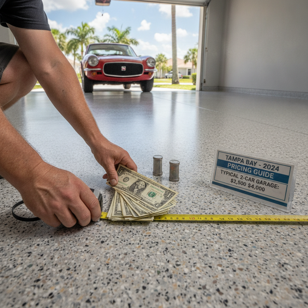 What a Garage Floor Coating Actually Costs in Tampa Bay